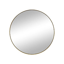 Vente-Unique Miroir mural rond en métal - D.80 cm - Doré - JAFFREL