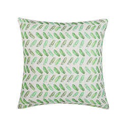 Beliani Coussin PRUNUS 45 x 45 cm Abstrait Vert