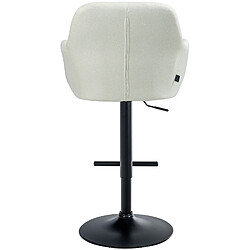 Non Tabouret de bar Natoma tissu noir pas cher