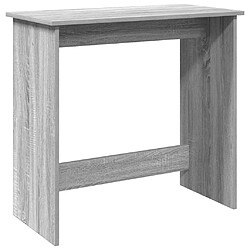 vidaXL Bureau sonoma gris 80x40x75 cm bois d'ingénierie