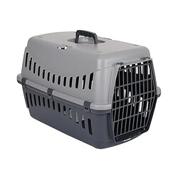 LOT DE 2 DOGI PANIER DE TRANSPORT CAISSE DE TRANSPORT CAGE DE TRANSPORT CHIEN CHAT ANIMAUX GIPSY GRIS XL 59x38x38CM+Dogi