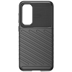 Avizar Coque Souple pour Samsung Galaxy S23 FE Design Strié Antidérapant Noir