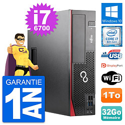 PC Fujitsu Esprimo D556 DT Intel i7-6700 RAM 32Go Disque Dur 1To Windows 10 Wifi - Occasion