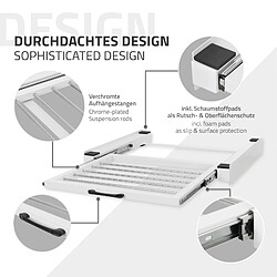 Acheter ML-Design Kit de Superposition Universel avec Séchoir à Linge, en Acier, 60,5x54,5 cm, Blanc, Cadre de Liaison pour Lave-linge/Sèche-linge, Cadre Intermédiaire Extensible, Colonne Amovible Sèche-linge