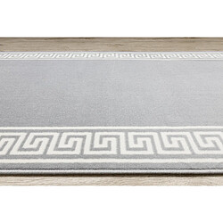 RUGSX TAPIS DE COULOIR BCF MORAD Grek grec gris 80 cm 80x230 cm pas cher