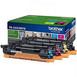 Cartouche d'Encre - Imprimante BROTHER Pack 4 toners - Consommables originaux (TN-243CMYK)