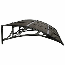 Acheter Maison Chic Store banne | Auvent de porte | Marquise Brise-soleil Noir 300x75 cm Polycarbonate -GKD10323