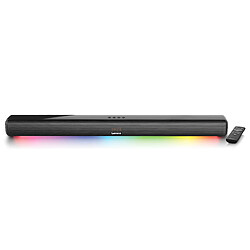 Lenco 85cm Bluetooth® Soundbar avec HDMI (ARC) et éclairage LED SB-042LEDBK Noir