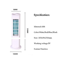 Acheter Ventilateur de Pièce sans Lame de Tour de Purificateur de Climatiseur de Refroidissement USB Portable
