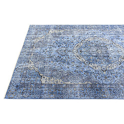 Acheter Vidal Tapis de laine 254x163 Bleu Ultra Vintage