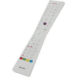 SANAG Rm-C3232 White Remplacement De La Telecommande Convient Pour Jvc Led Smart 4K Ultra Hd Tv Lt-43C862 Lt-24C660(C) Lt-24C661(C) Lt-32C670(B) Lt32C671(B)