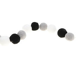 Acheter nordique style pompons boules guirlande tente maison pendaison décor noir blanc