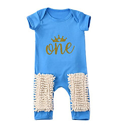 Infant Mop Crawl Romper Summer Soft Cotton Newborn Babies One Piece 80cm B