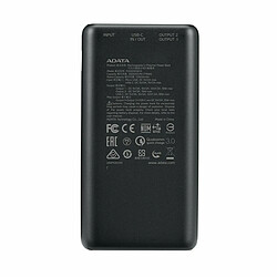 Power Bank Adata P20000QCD Noir 20000 mAh pas cher