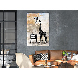 Artgeist Tableau - Television Giraffe (1 Part) Vertical [40x60]