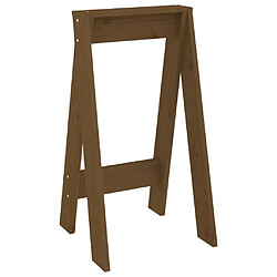 Avis vidaXL Tabourets lot de 2 marron miel 40x40x75 cm bois massif de pin