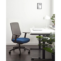 Beliani Chaise de bureau Bleu VIRTUOSO