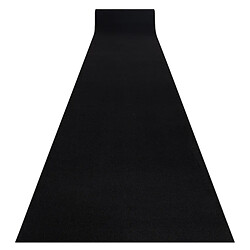 RUGSX TAPIS DE COULOIR ANTIDÉRAPANT RUMBA couleur unique noir 70 cm 70x110 cm