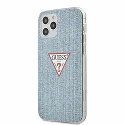 Guess Maroquinerie Guess GUHCP12MPCUJULLB Collection Jeans Coque pour iPhone 12/12 Pro 6,1`` Bleu