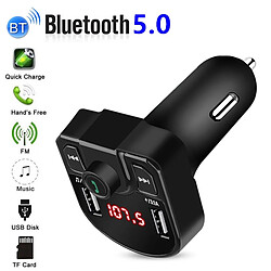 Transmetteur FM Bluetooth Double USB, Appels Mains Libres YONIS