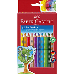 FABER-CASTELL Crayons de couleur JUMBO GRIP, étui de 12 ()