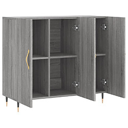 Acheter vidaXL Buffet sonoma gris 90x34x80 cm bois d'ingénierie