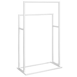 Acheter vidaXL Porte-serviettes sur pied Blanc 48x24x78,5 cm Fer