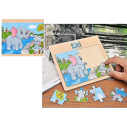 Universal Puzzles en bois pour enfants baby-wood cartoon véhicule animaux d'apprentissage des jouets éducatifs