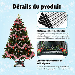 Avis Support d'arbre de Noël Ventray avec réservoir d'eau,base d'arbre en fonte pour arbre artificiel/réel,support d'arbre robuste 34x34x10cm,motif étoile