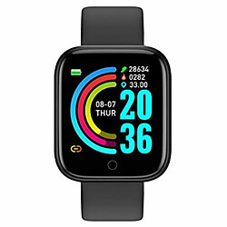 Montre iWear M8 Smart & Fit avec Full Touch 1,3'' IPS Contrôle multimédia / HR / Tension artérielle / Social Noir