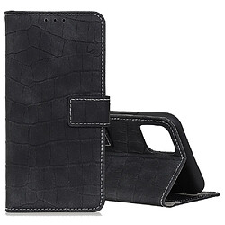 Wewoo Housse Coque Pour Galaxy Note10 Lite / A81 Crocodile Texture en cuir à rabat horizontal avec support et portefeuille et fentes cartes et cadre photo noir