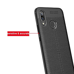 Acheter Wewoo Coque Housse antichoc TPU Litchi Texture pour Huawei Nova 3 Noir