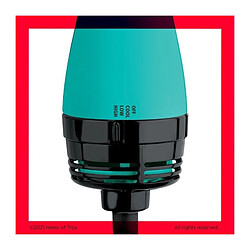 REVLON Teal Blue Brosse sechante et coiffante - Technologie ionique - 2 vitesses, 3 niveaux de chaleur - Revetement ceramique - pas cher