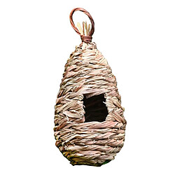 Nid de Nichoir en Paille Birdhouse en bois