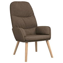 vidaXL Chaise de relaxation Taupe Tissu