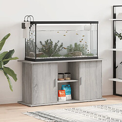 vidaXL Support pour aquarium sonoma gris 121x41x58cm bois d'ingénierie