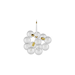 ICONIK INTERIOR Lampe de plafond avec des boules en verre - Lampe suspendue design - Glaub Blanc pas cher