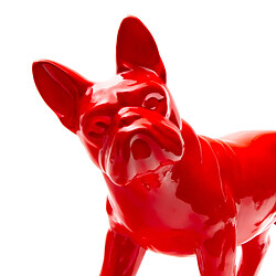 Avis Figurine Décorative Chien Boston Terrier Kuatéh en Polyrésine 43x19x32 cm Rouge