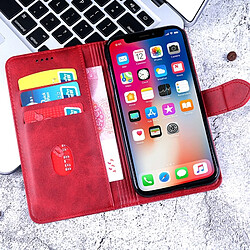 Acheter Wewoo Housse Coque Etui à rabat horizontal en cuir vachette pour Xiaomi Redmi Note 5A Xiaomi Redmi Y1 Liteavec porte-cartes et rouge