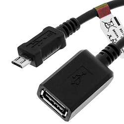 Cable Usb Otg Mâle vers Usb Femelle - Originale Sony - Noir