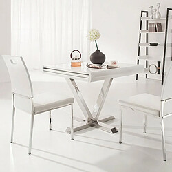 Avis Paris Prix Table d'Appoint Extensible Emery 90-180cm Blanc