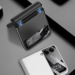 Avis Coque de téléphone antichoc tout compris à absorption magnétique pour Samsung Galaxy Z Flip 3-Argent