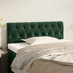 vidaXL Tête de lit Vert foncé 100x7x78/88 cm Velours