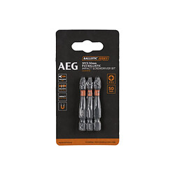 Embouts de vissage balistiques améliorés AEG - 50 mm - 3 pcs - PZ2