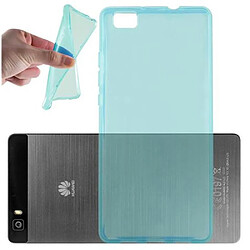 Cadorabo Coque Huawei P8 LITE 2015 Etui en Bleu