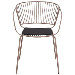 Acheter Beliani Chaise de salle à manger RIGBY Set de 2 Métal Beige