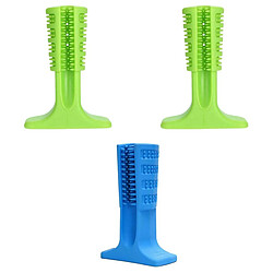 2-4pcs Jouets Pour Chiens Chiot Nettoyant Pour Dents Molaires Bâton Trainging Chien S + L-vert S-bleu