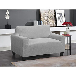 Vente-Unique Housse de canapé extensible 2 places 60-74 x 152-188 cm - Gris - NAPLES