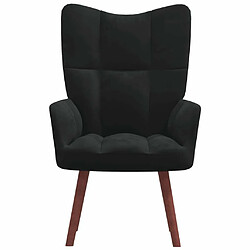 Maison Chic Chaise de relaxation | Fauteuil relax Noir Velours -GKD85068