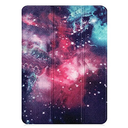 Wewoo Housse Étui Coque en cuir coloré à motif Galaxy Flip horizontal pour iPad Pro 11 pouces 2018avec support à trois rabats et fonction réveil / veille